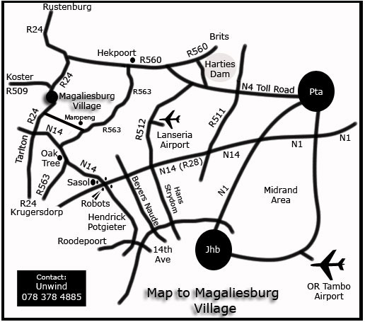 Magaliesburg map