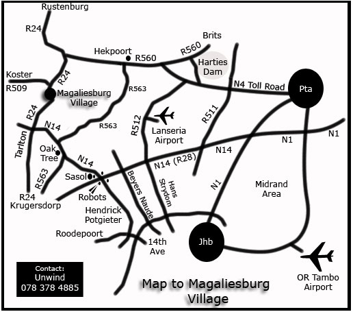 Magaliesburg map